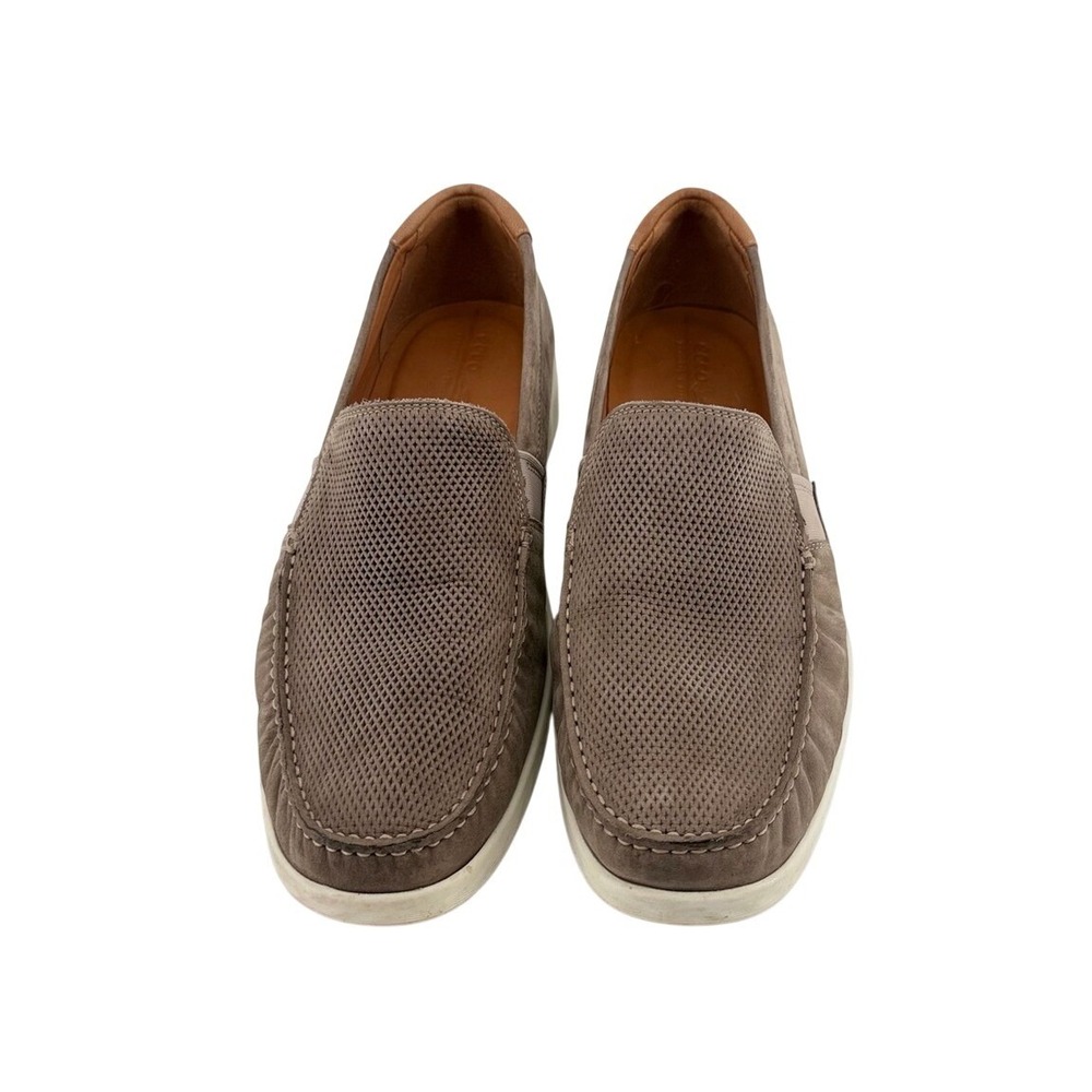 Ecco S-Lite Mens Taupe Nubuck Leather Perforated Slip On Loafers Size 46 12-12.5
